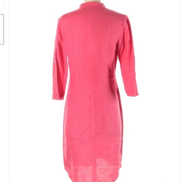 J. McLaughlin 100% Linen Shirt Dress XS - Picture 2 of 4